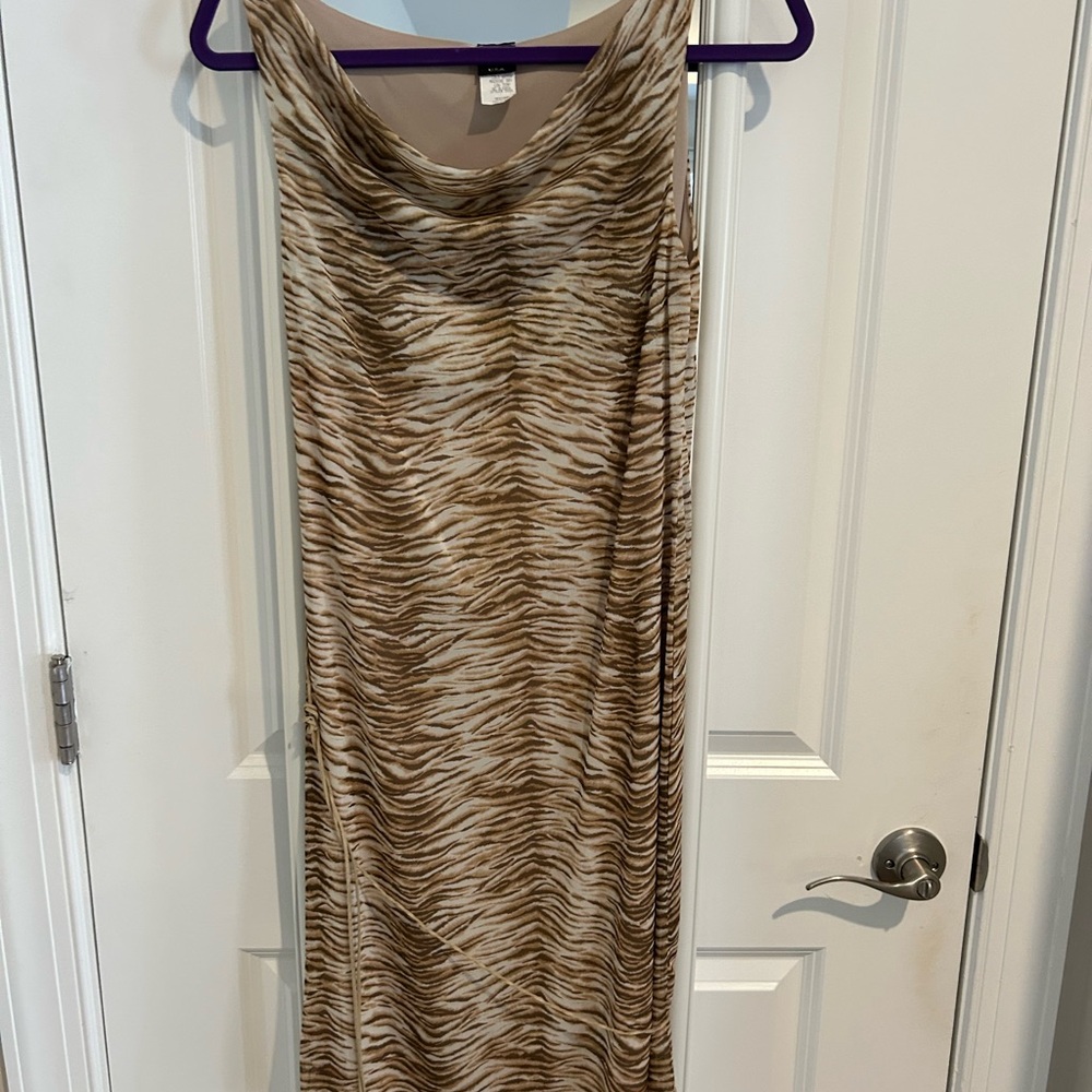 Animal Print Midi Dress